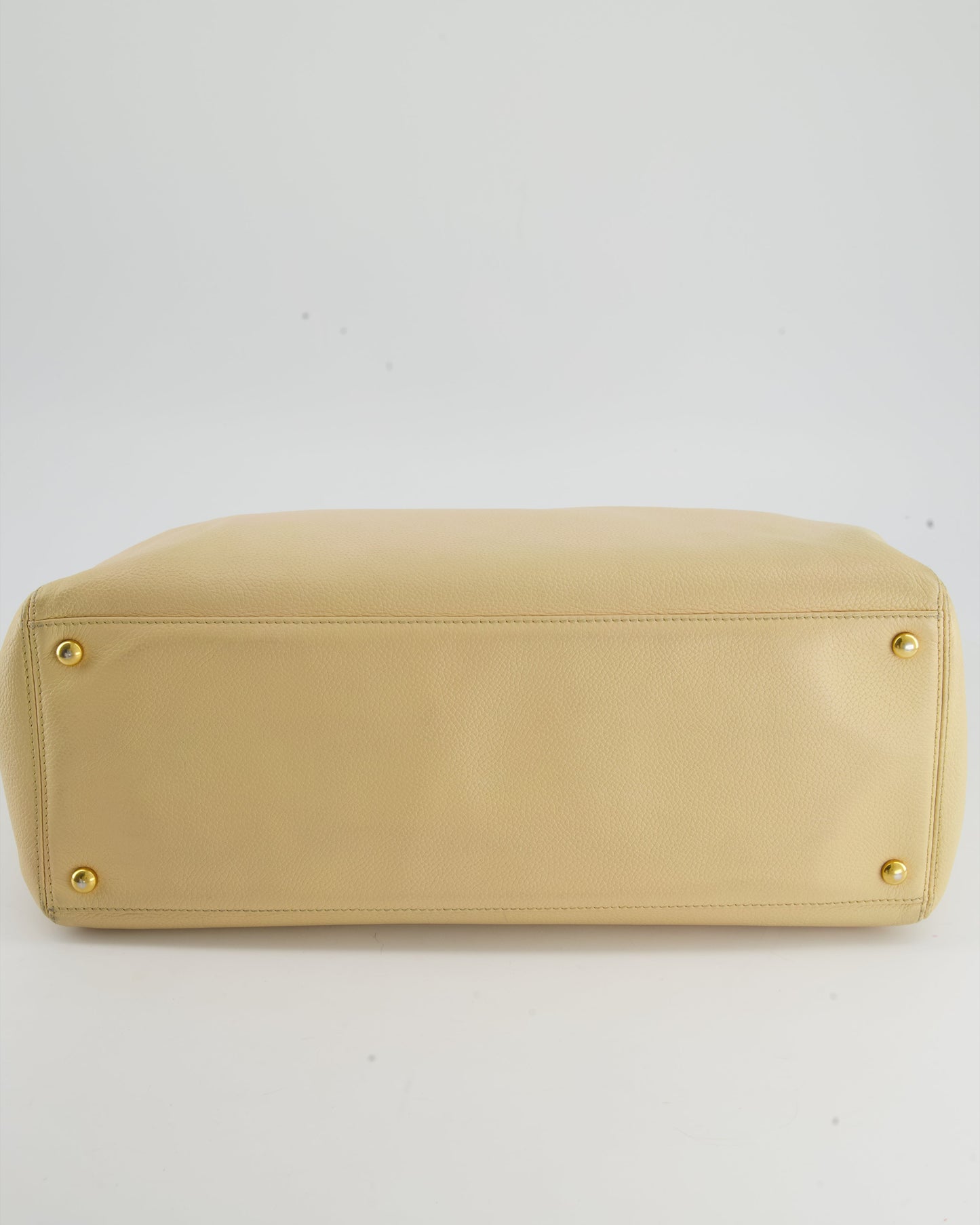 Chanel Vintage Beige Executive Tote Bag in Leather with 24K Gold Hardware