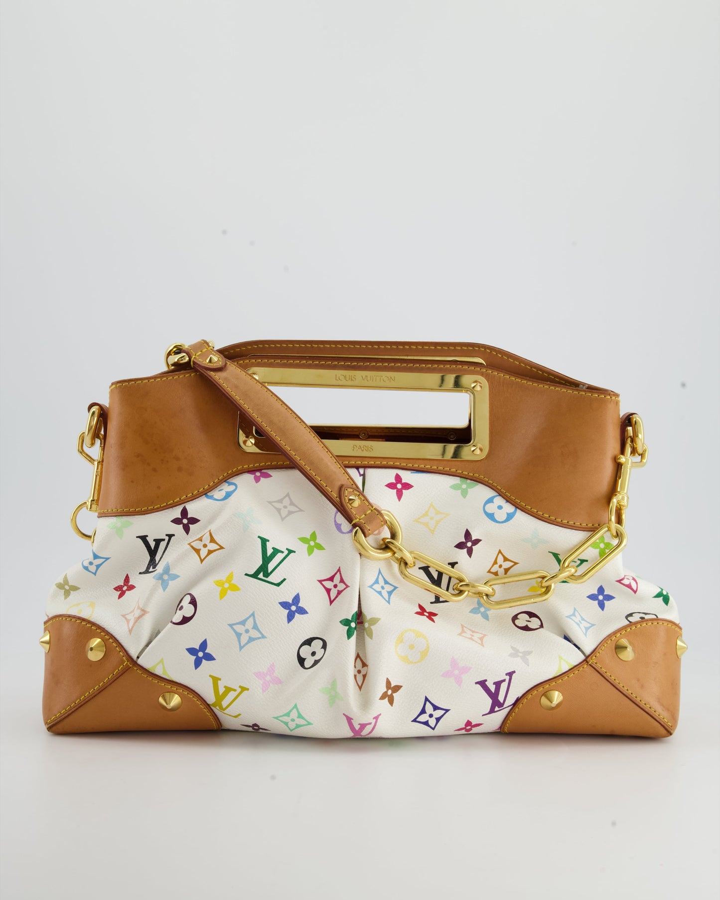 Louis Vuitton Murakami Monogram Multicolour Judy Bag with Gold Hardware