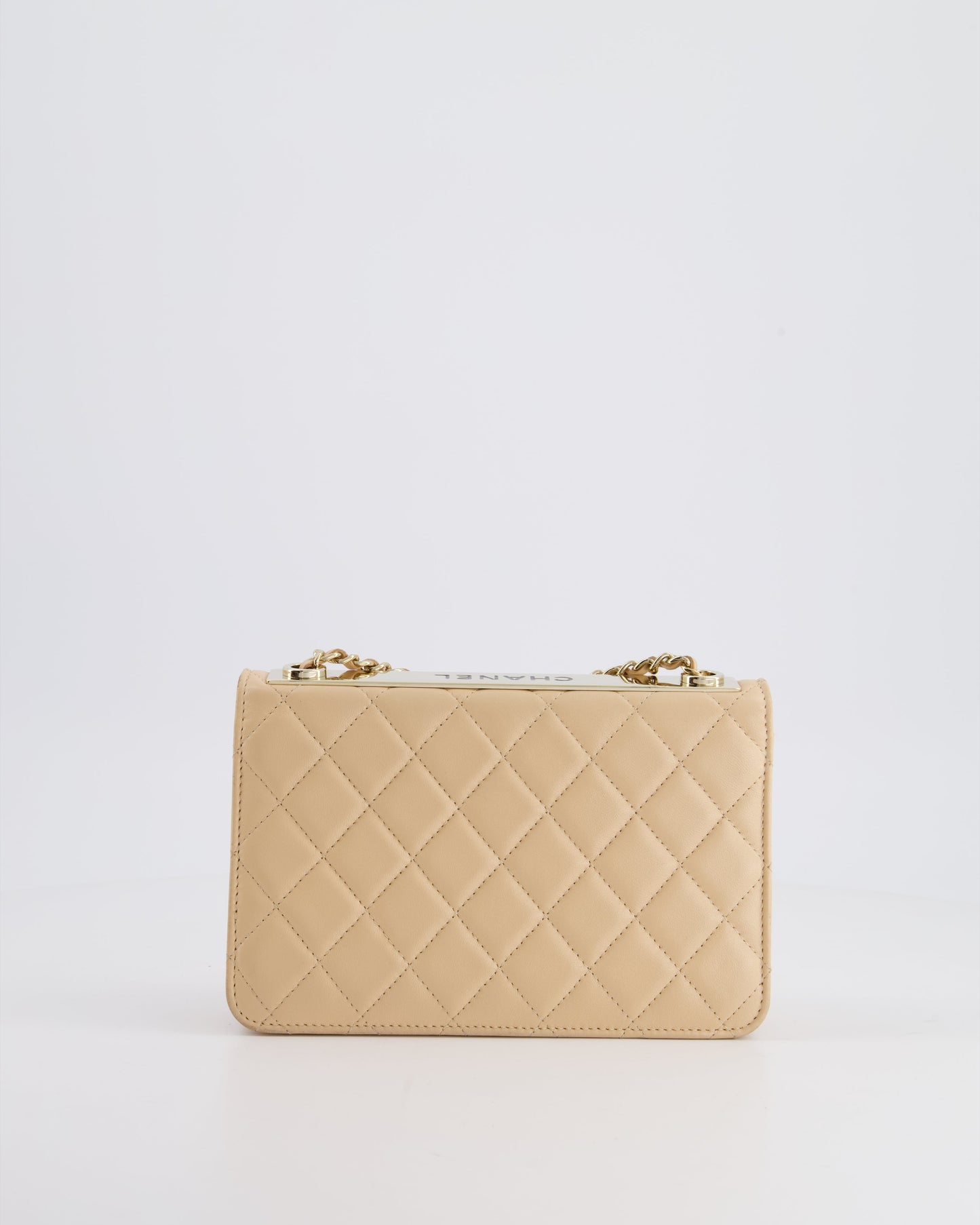 Chanel Beige Wallet on Chain in Lambskin with Champagne Hardware