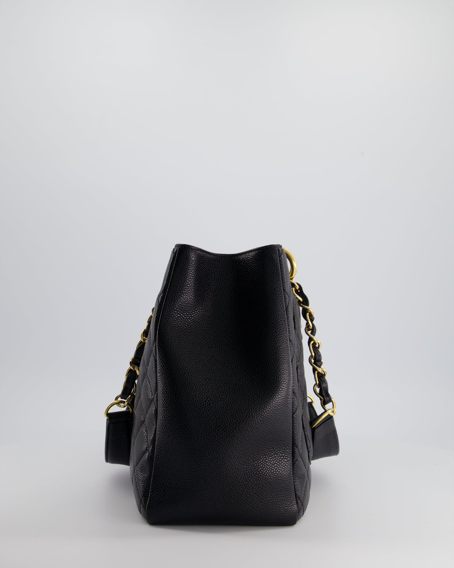 Chanel Black Caviar GST Tote Bag with Gold Hardware