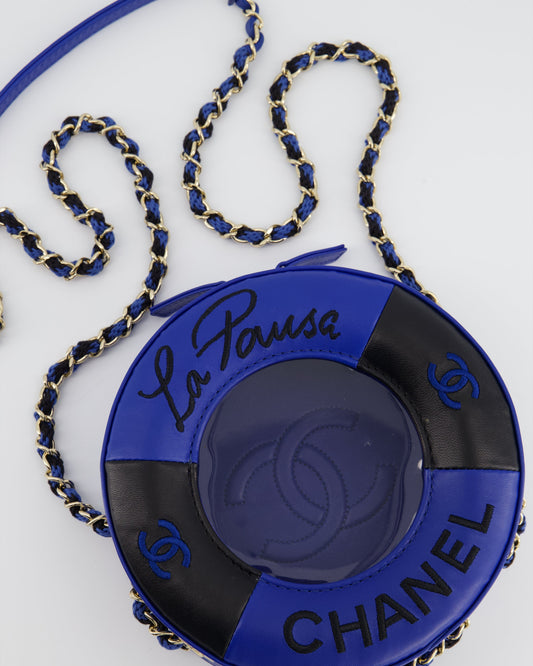 *RARE & FIRE PRICE* Chanel La Pausa Coco Lifesaver Bag in Navy, Black with Champagne Gold Hardware