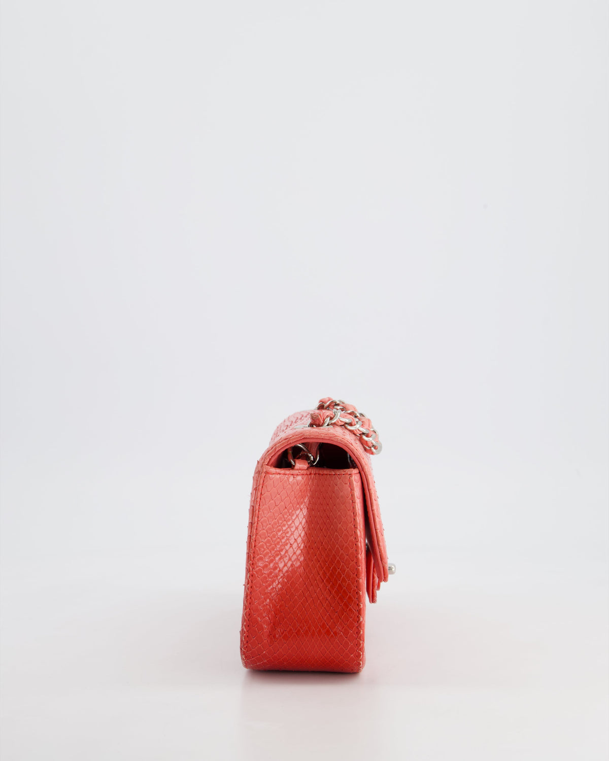 Chanel Pink Ombre Mini Rectangular Bag in Python with Silver Pink Hardware