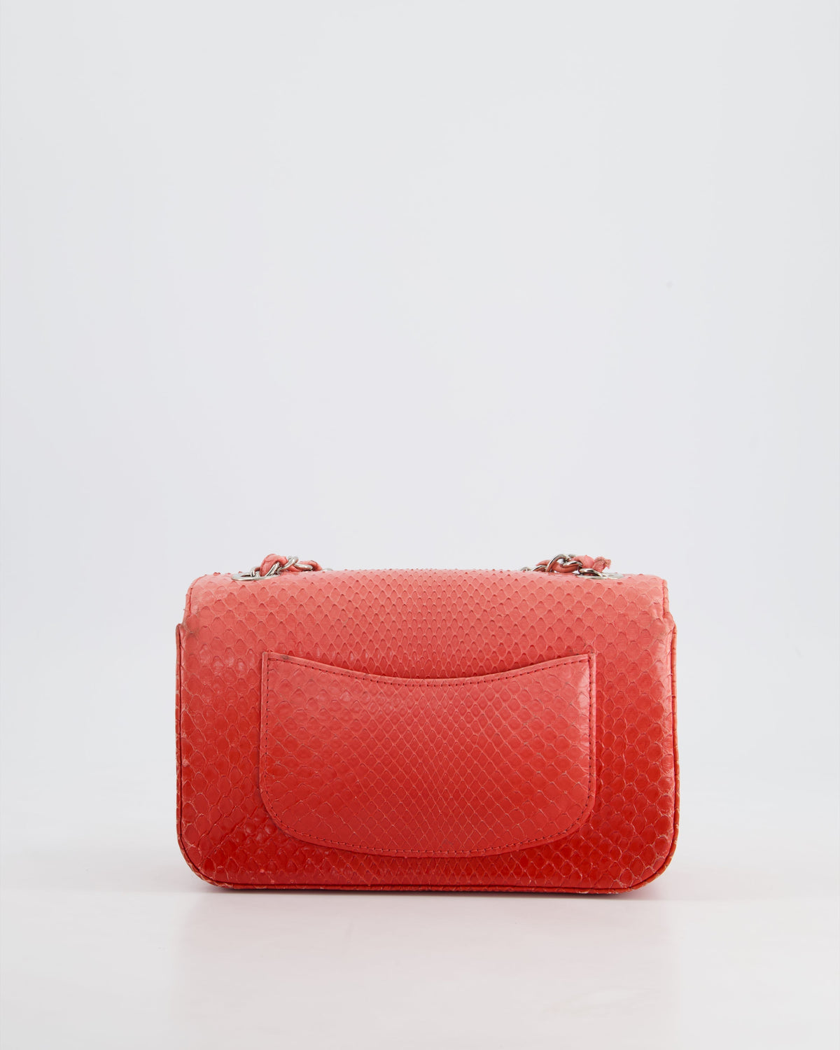 Chanel Pink Ombre Mini Rectangular Bag in Python with Silver Pink Hardware
