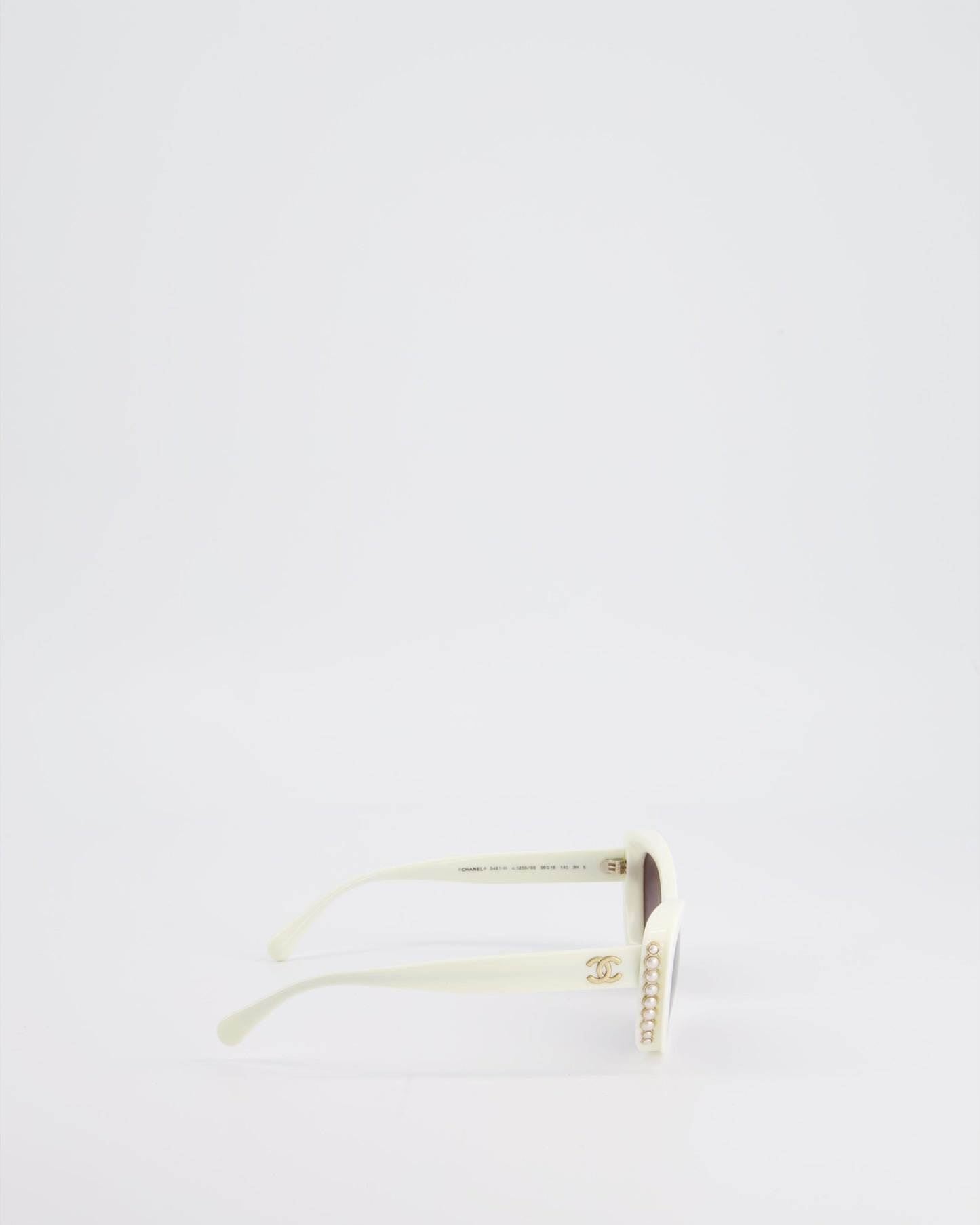 Chanel Ivory Sunglasses with Pearl Detail