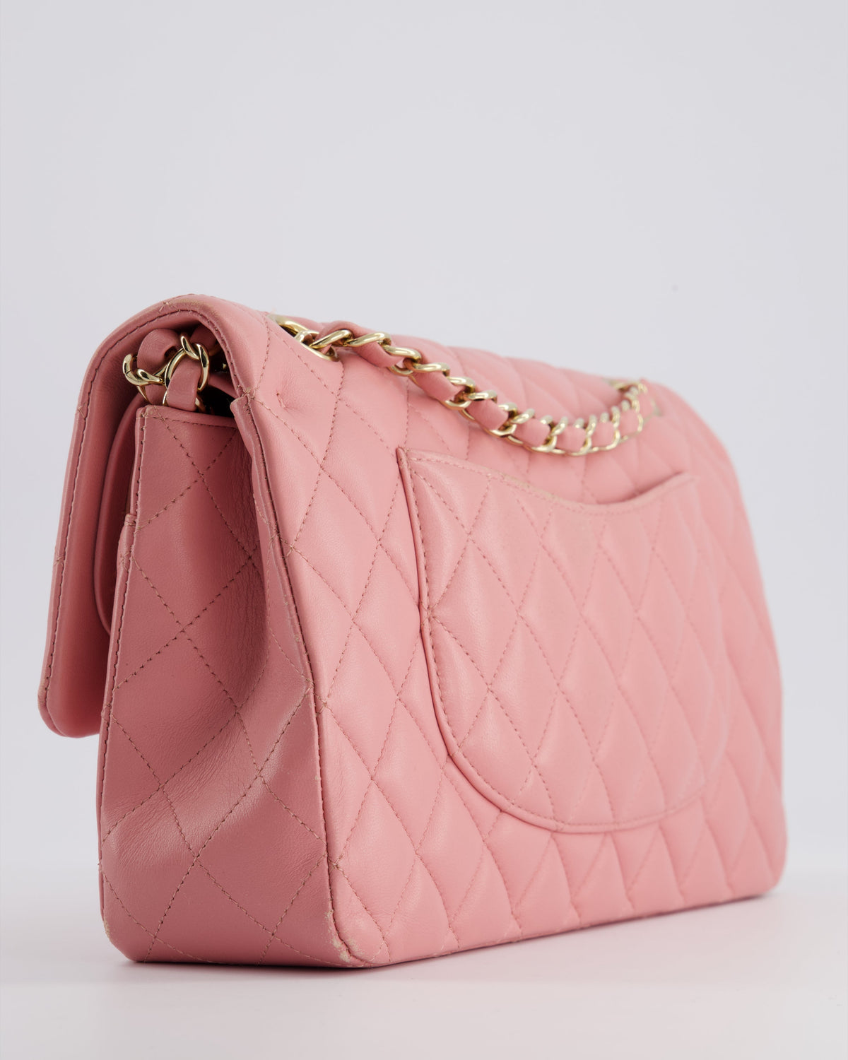 Chanel Pink Medium Double Flap Bag in Lambskin Leather with Gold Hardware RRP ¬£8,850