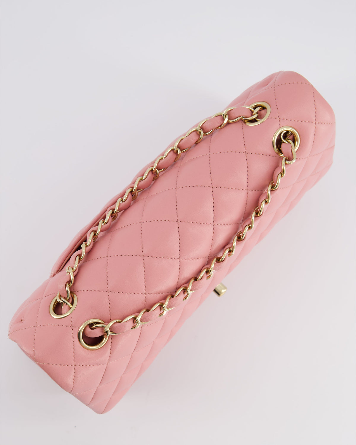 Chanel Pink Medium Double Flap Bag in Lambskin Leather with Gold Hardware RRP ¬£8,850