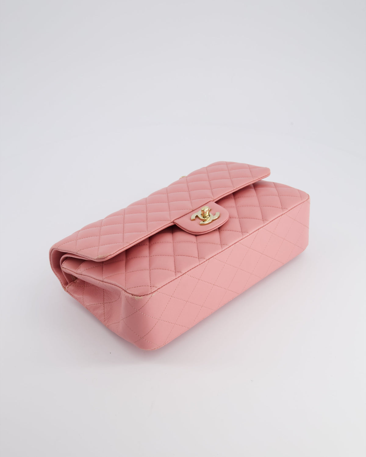 Chanel Pink Medium Double Flap Bag in Lambskin Leather with Gold Hardware RRP ¬£8,850