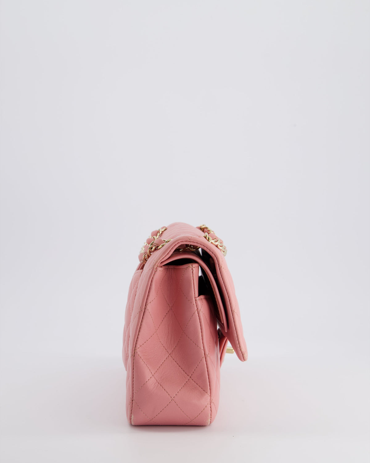 Chanel Pink Medium Double Flap Bag in Lambskin Leather with Gold Hardware RRP ¬£8,850