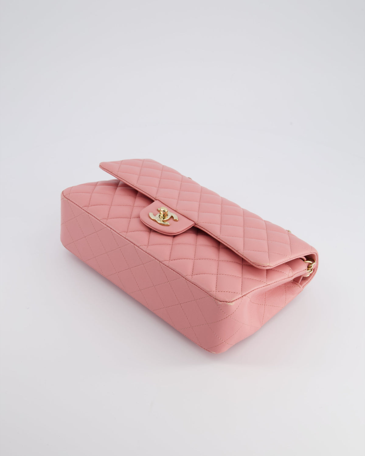 Chanel Pink Medium Double Flap Bag in Lambskin Leather with Gold Hardware RRP ¬£8,850