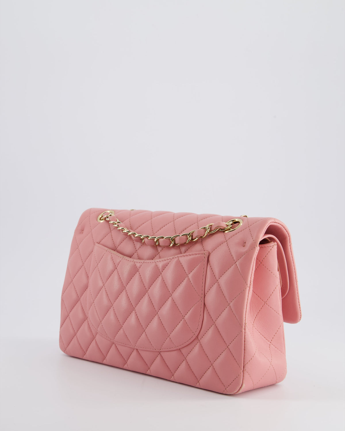 Chanel Pink Medium Double Flap Bag in Lambskin Leather with Gold Hardware RRP ¬£8,850