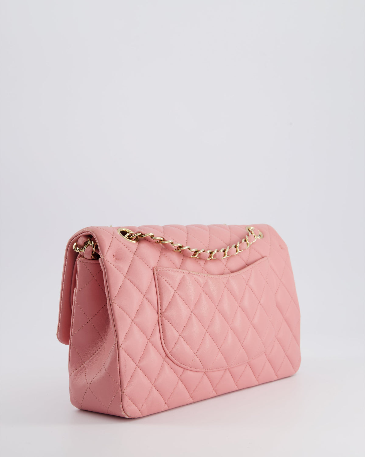 Chanel Pink Medium Double Flap Bag in Lambskin Leather with Gold Hardware RRP ¬£8,850