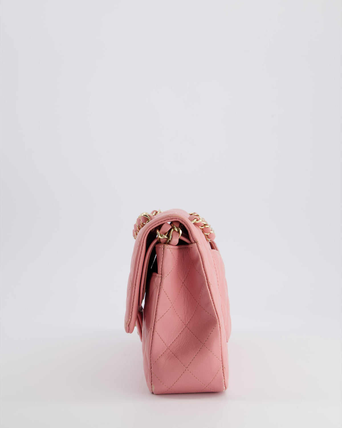 Chanel Pink Medium Double Flap Bag in Lambskin Leather with Gold Hardware RRP ¬£8,850