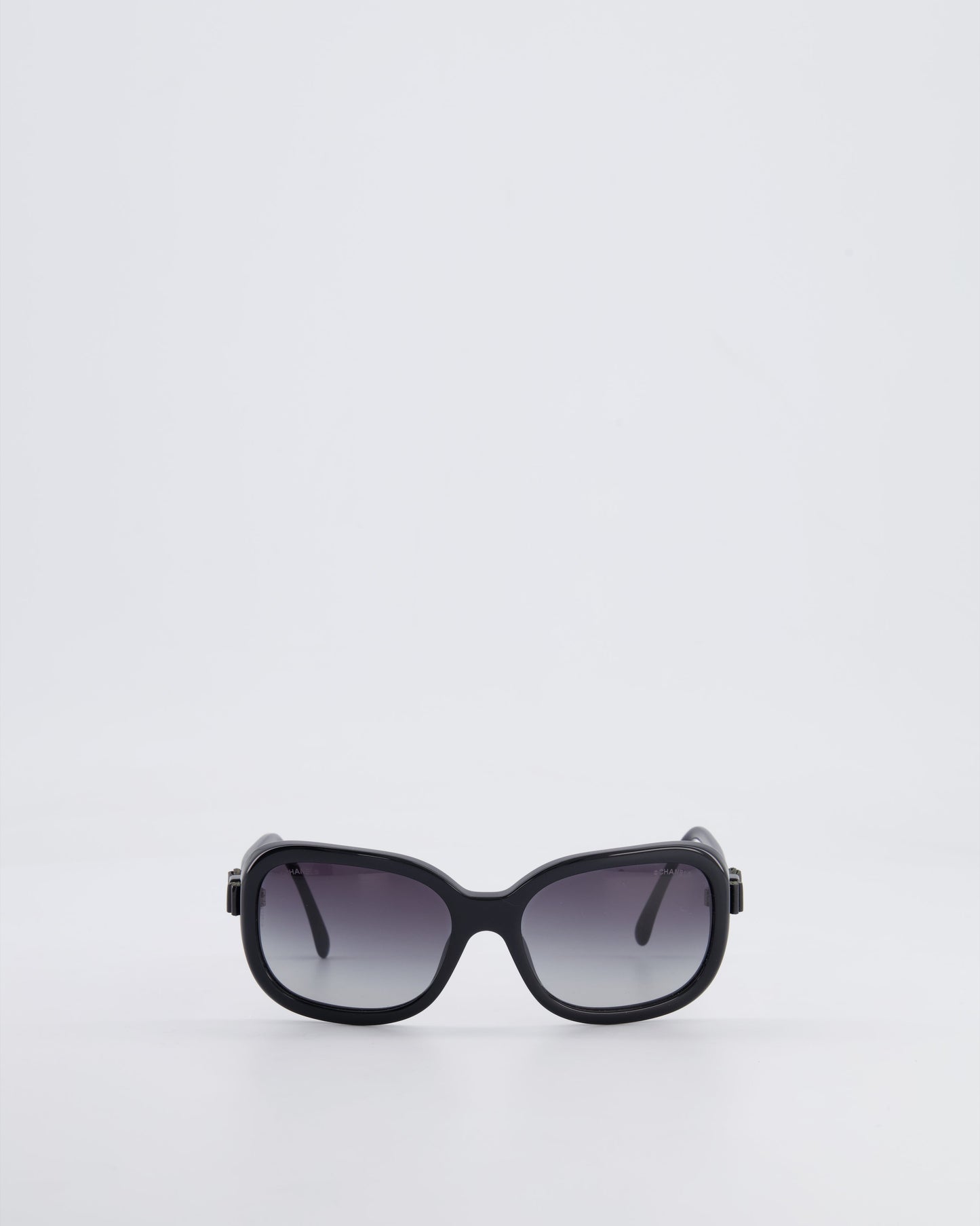 Chanel Black 5280 Sunglasses Ombr√© Frame and CC Logo Bow Details