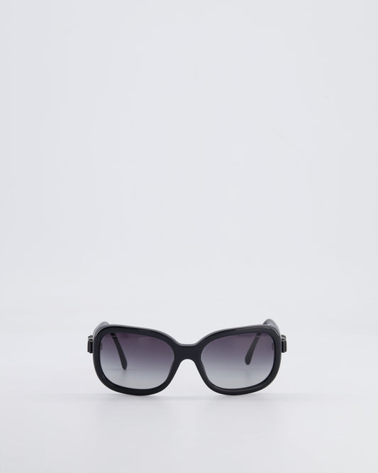 Chanel Black 5280 Sunglasses Ombr√© Frame and CC Logo Bow Details