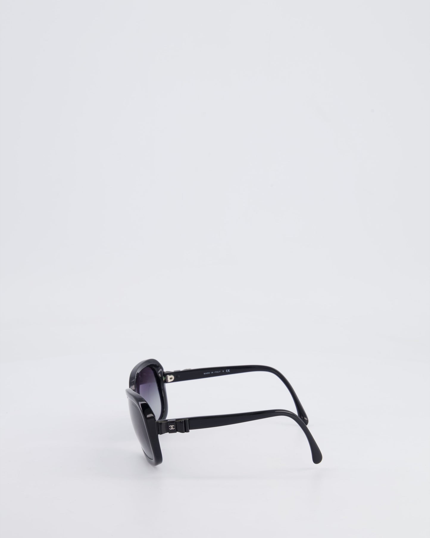 Chanel Black 5280 Sunglasses Ombr√© Frame and CC Logo Bow Details