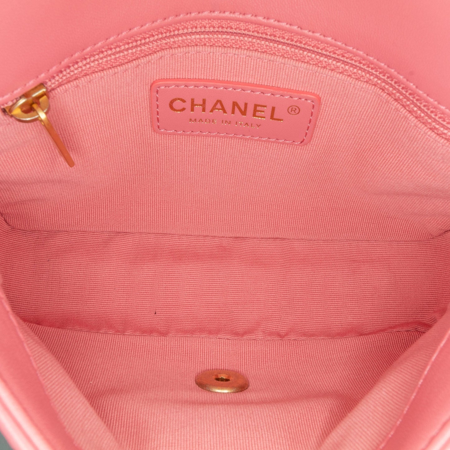 Pink Chanel Small Quilted Lambskin Dynasty Flap Crossbody Bag