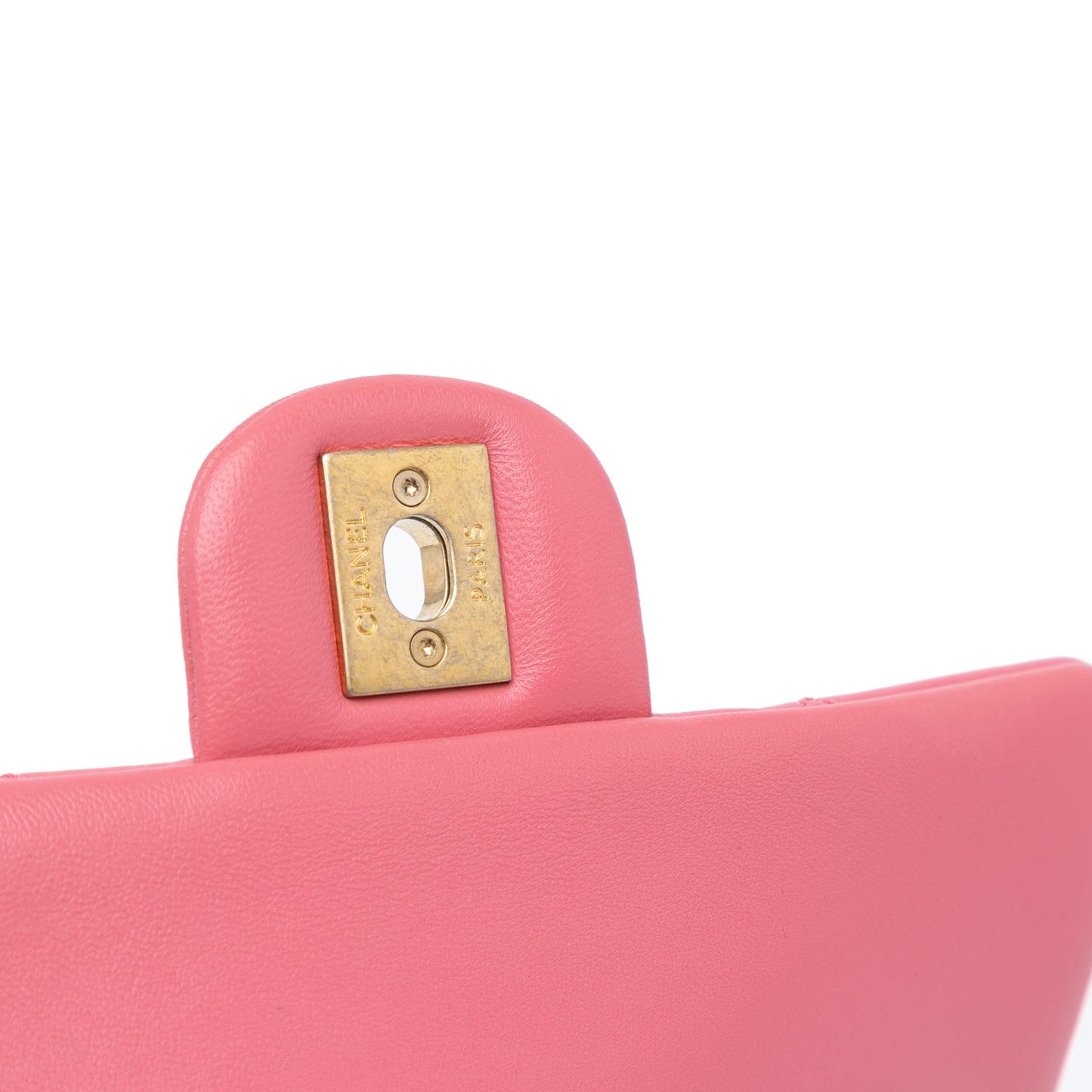 Pink Chanel Small Quilted Lambskin Dynasty Flap Crossbody Bag