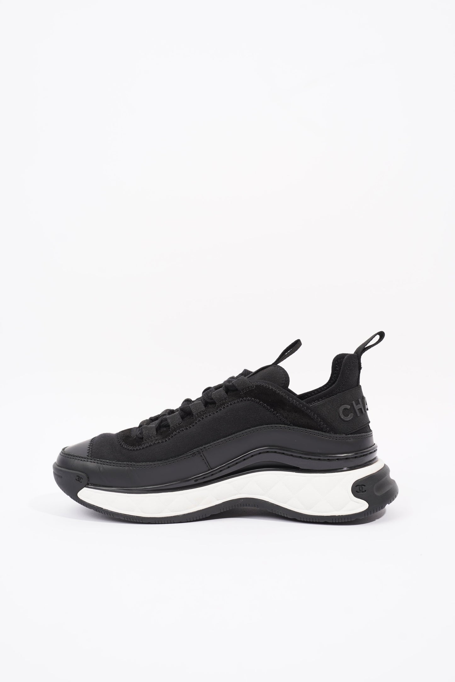 Chanel CC Runners Black   White Nylon EU 36 UK 3