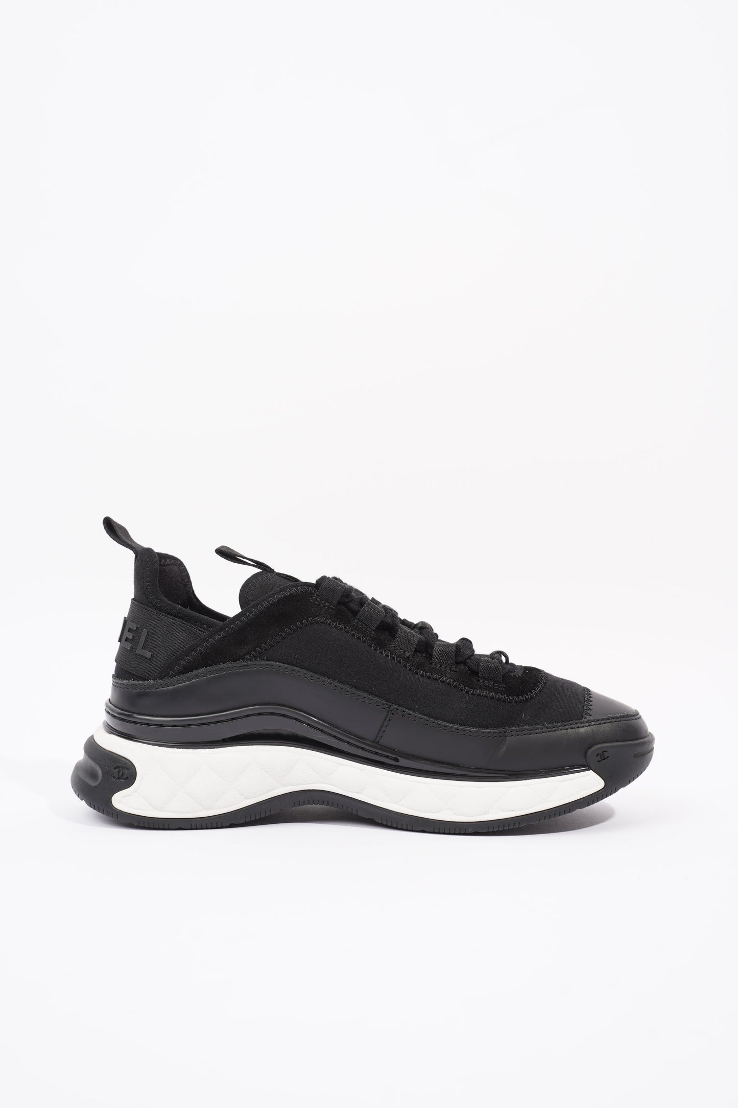 Chanel CC Runners Black   White Nylon EU 36 UK 3