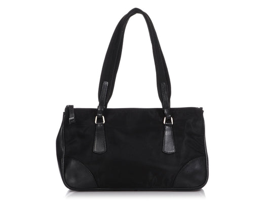 Prada Black Nylon Shoulder Bag
