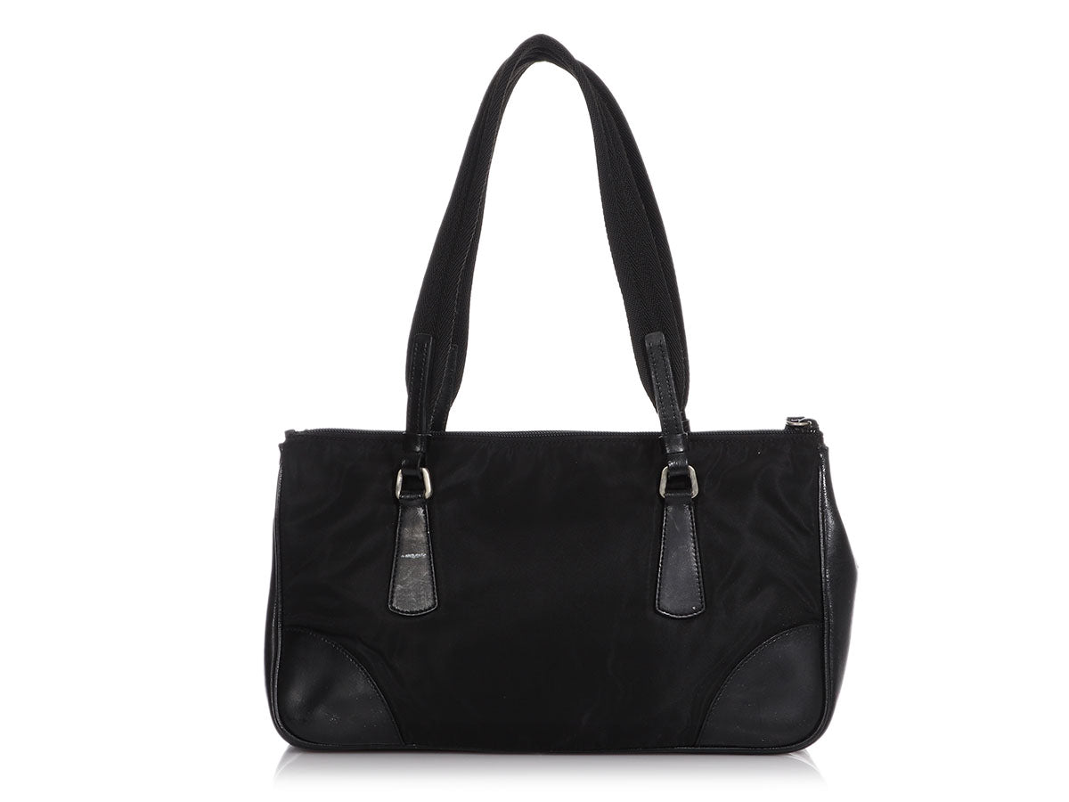 Prada Black Nylon Shoulder Bag