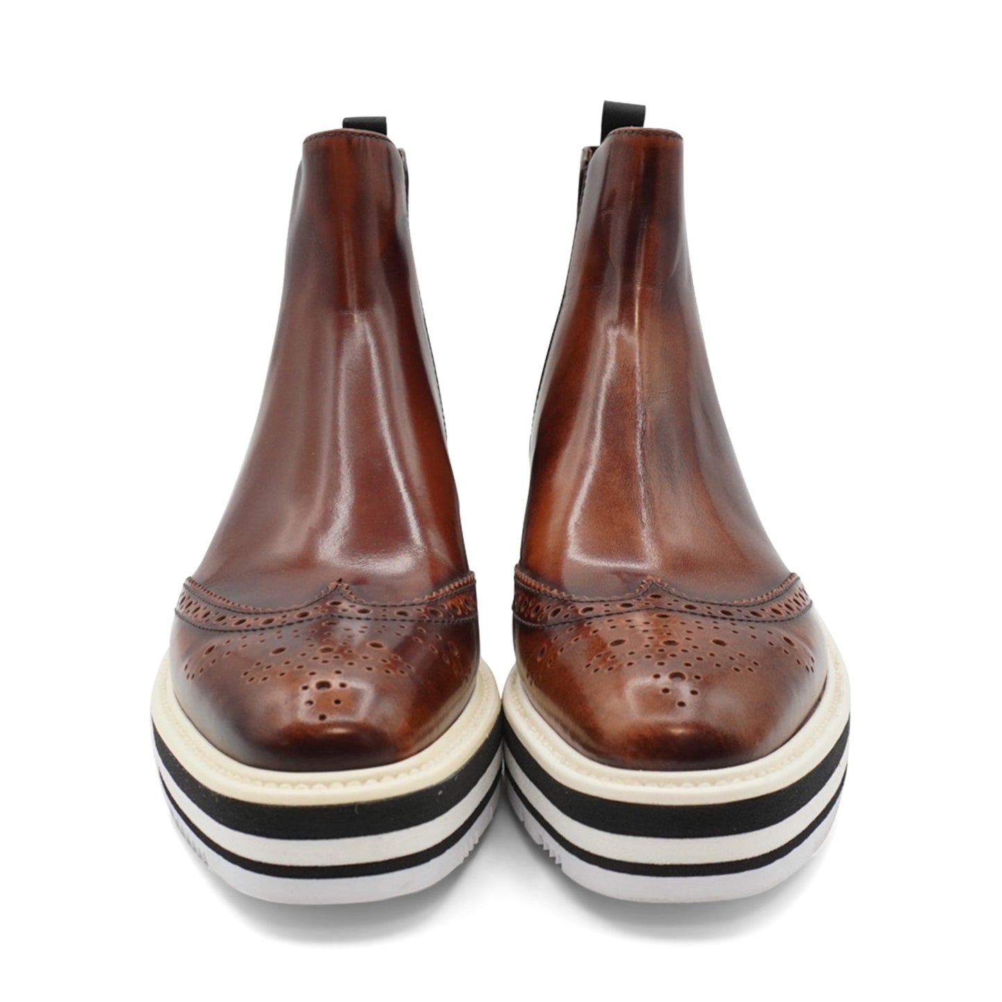 Prada Brogue Chelsea Boots - Women's 36