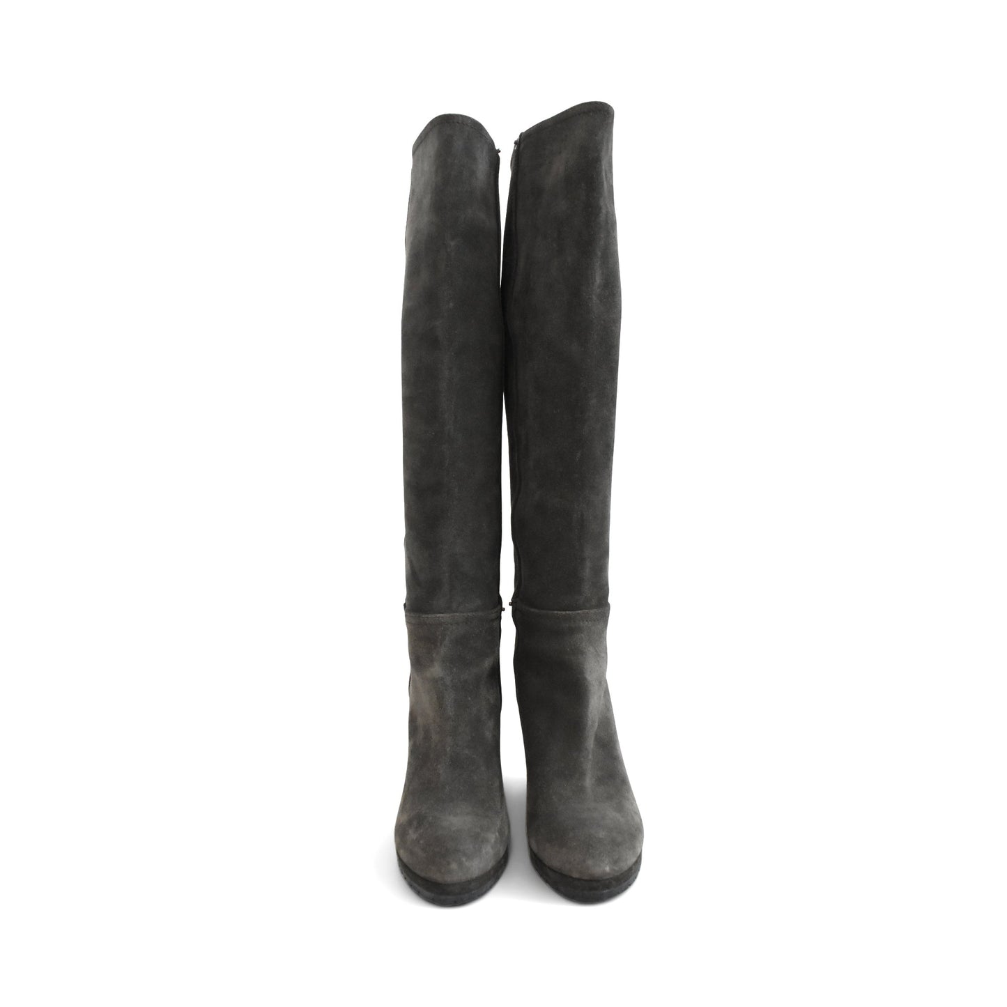 Prada Suede Wedge Boots - Women's 36.5