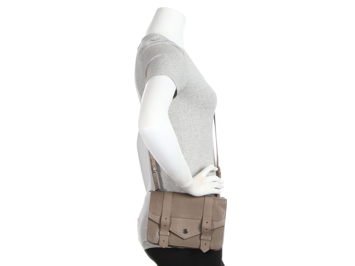 Proenza Schouler Taupe PS1 Crossbody Wallet