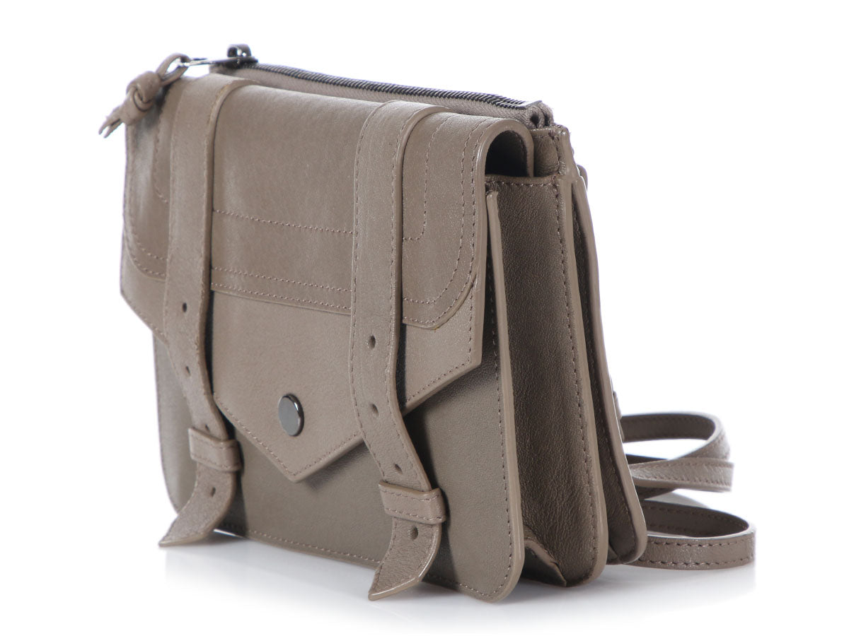 Proenza Schouler Taupe PS1 Crossbody Wallet