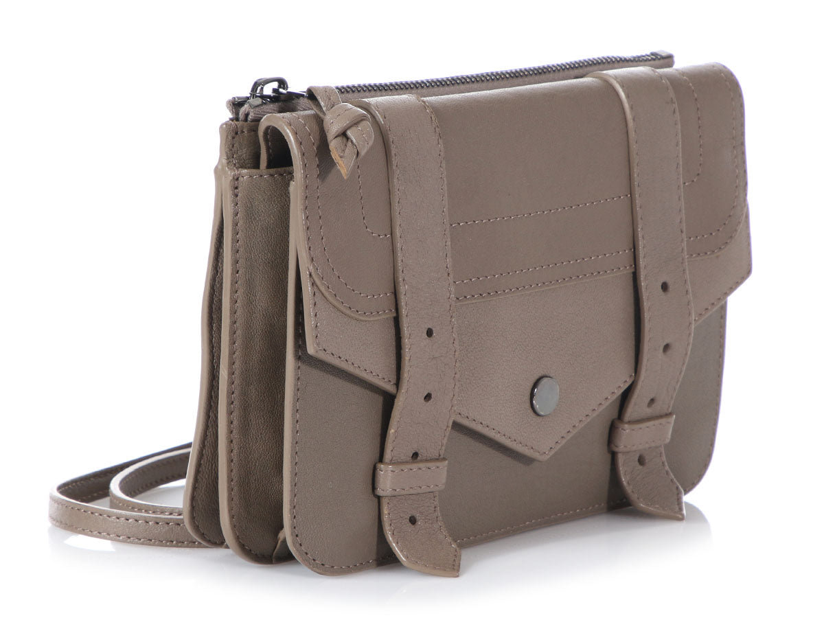 Proenza Schouler Taupe PS1 Crossbody Wallet