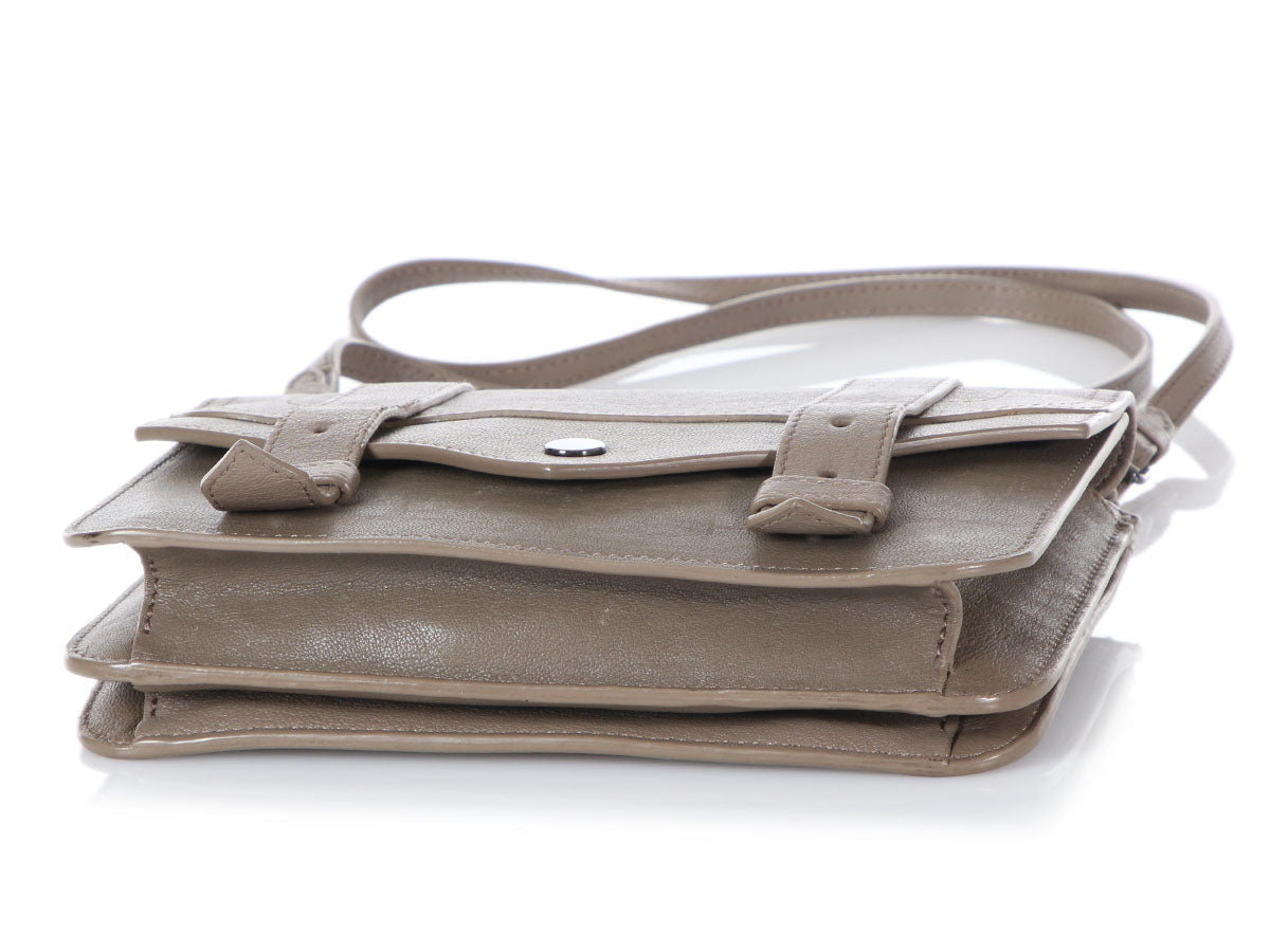 Proenza Schouler Taupe PS1 Crossbody Wallet