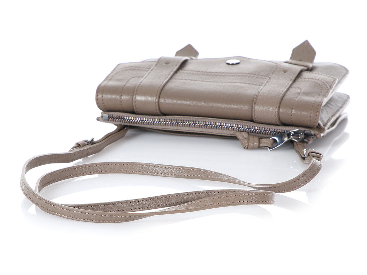 Proenza Schouler Taupe PS1 Crossbody Wallet