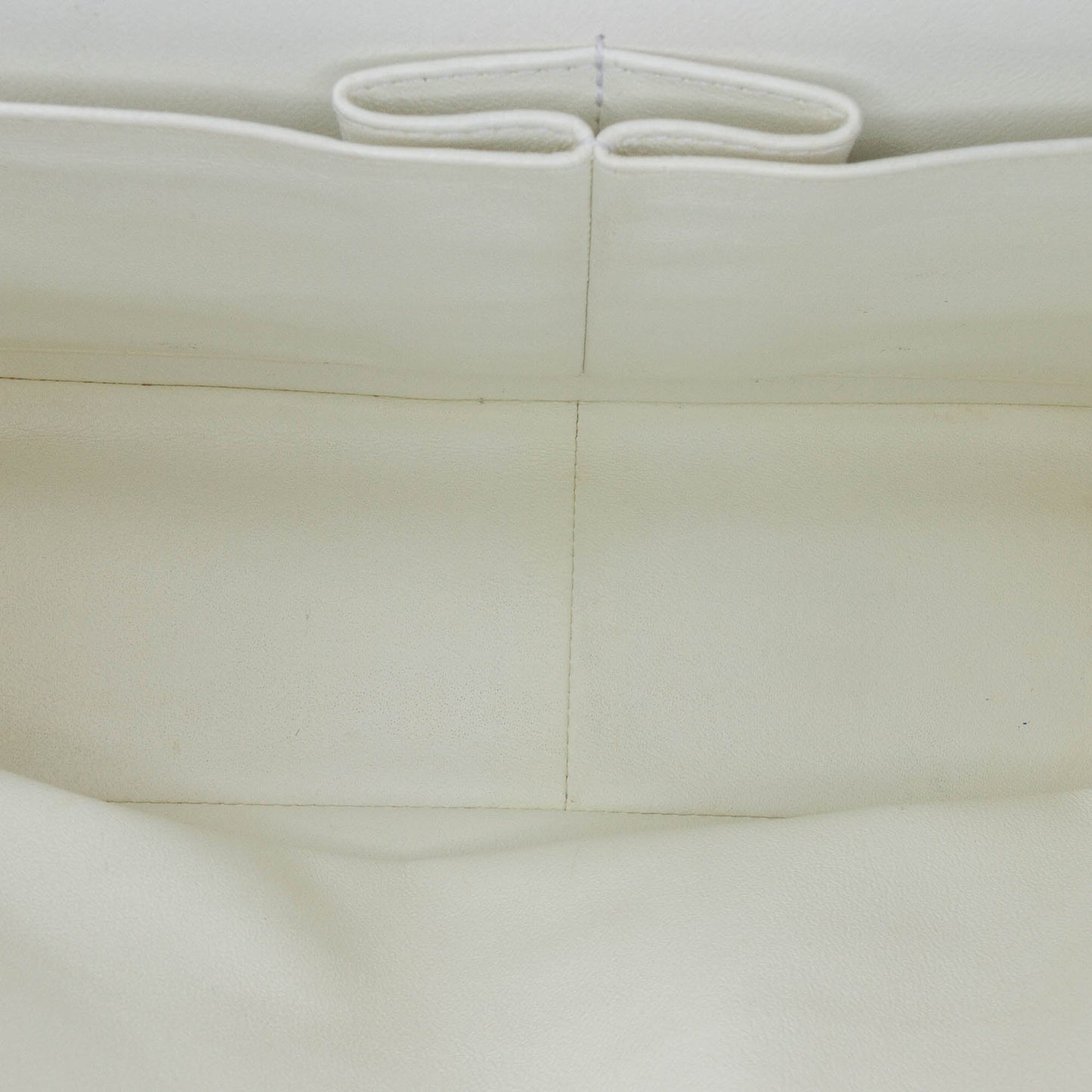 White Chanel Jumbo Classic Caviar Double Flap Shoulder Bag