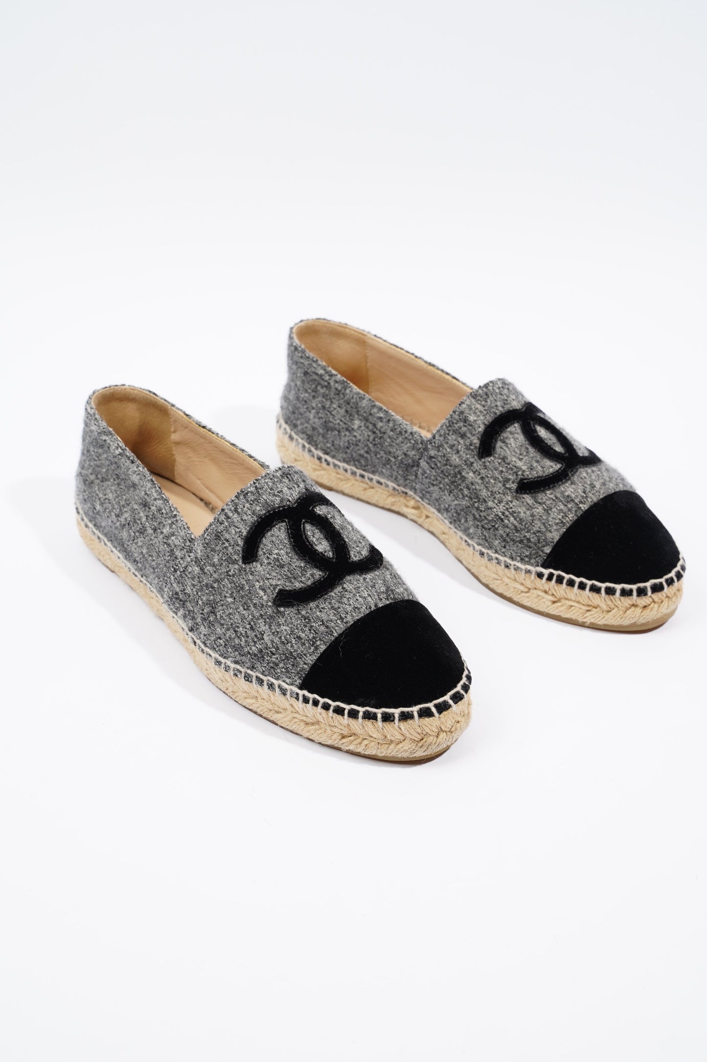 Chanel Espadrilles Grey   Black Fabric EU 40 UK 7
