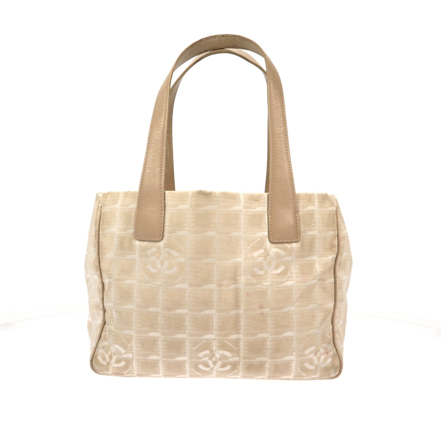 CHANEL Shoulder Bag in Beige Fabric
