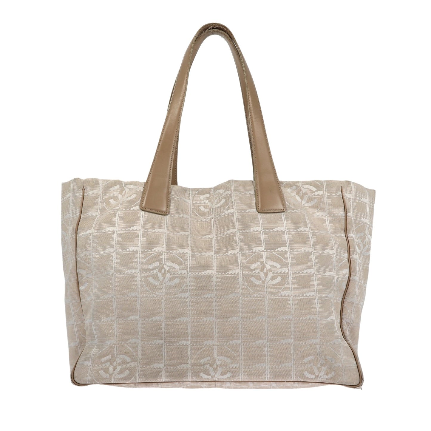 CHANEL Shoulder Bag in Beige Fabric