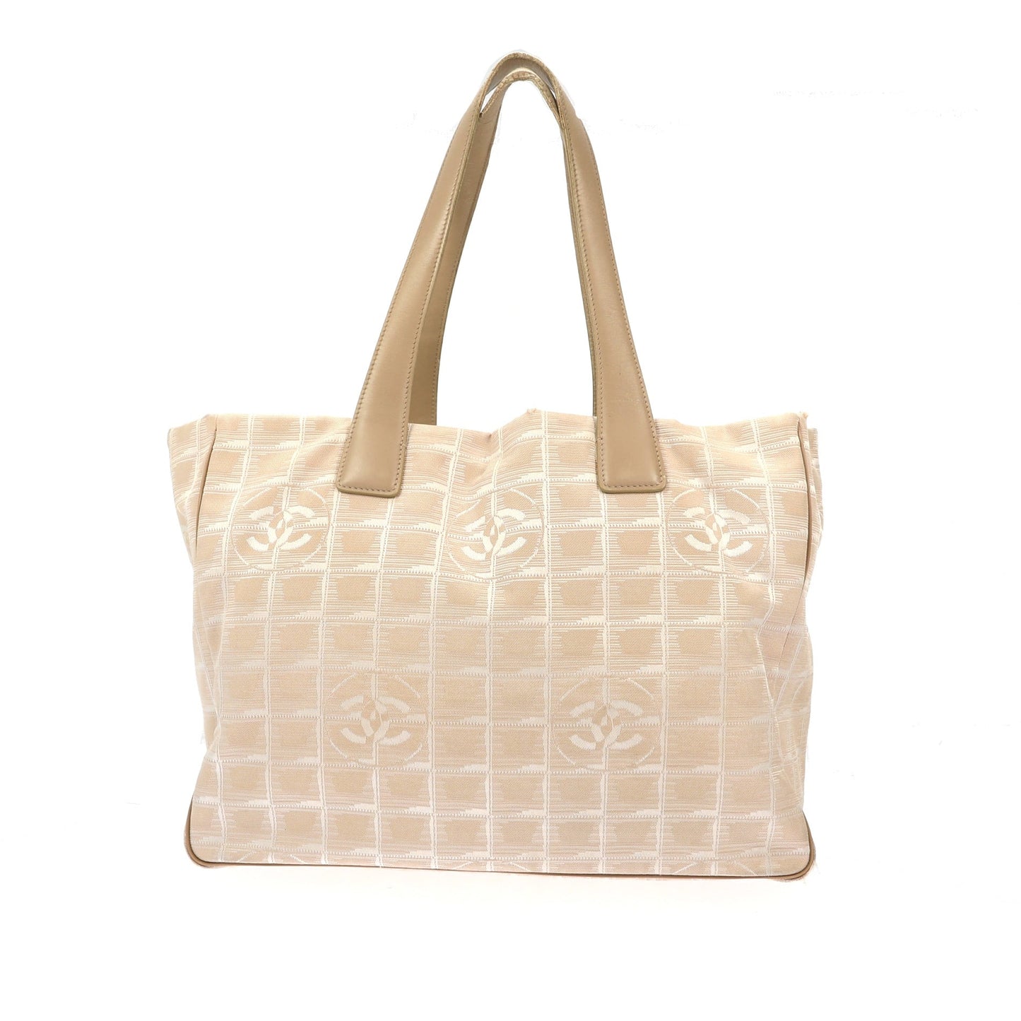 CHANEL Shoulder Bag in Beige Fabric