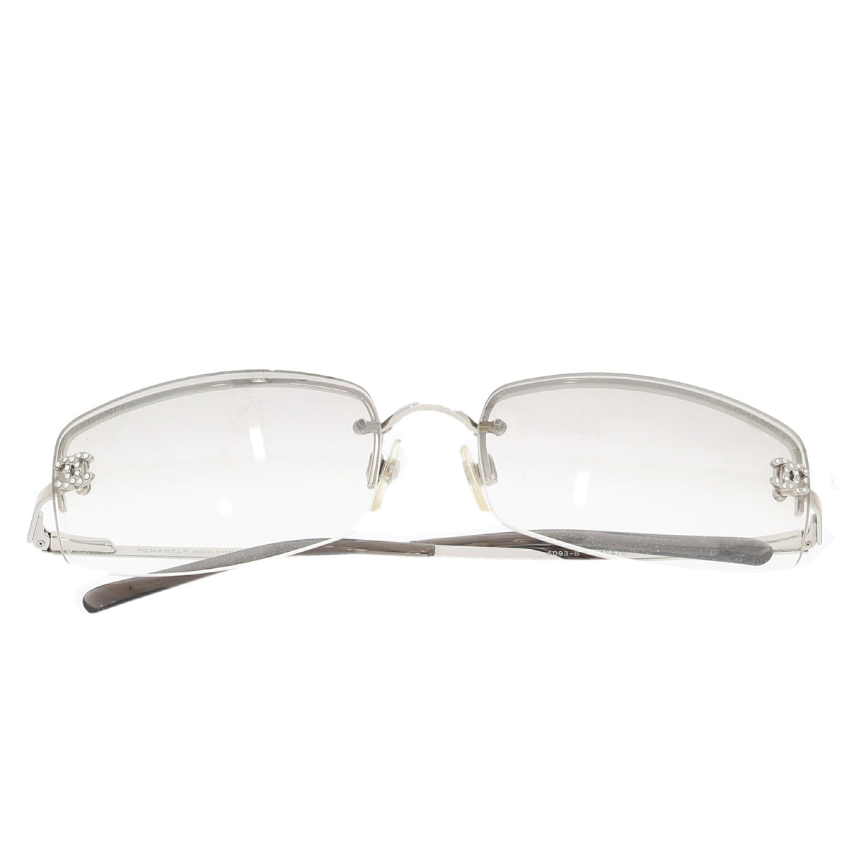 Top Quality Chanel Glasses in Silver Metal