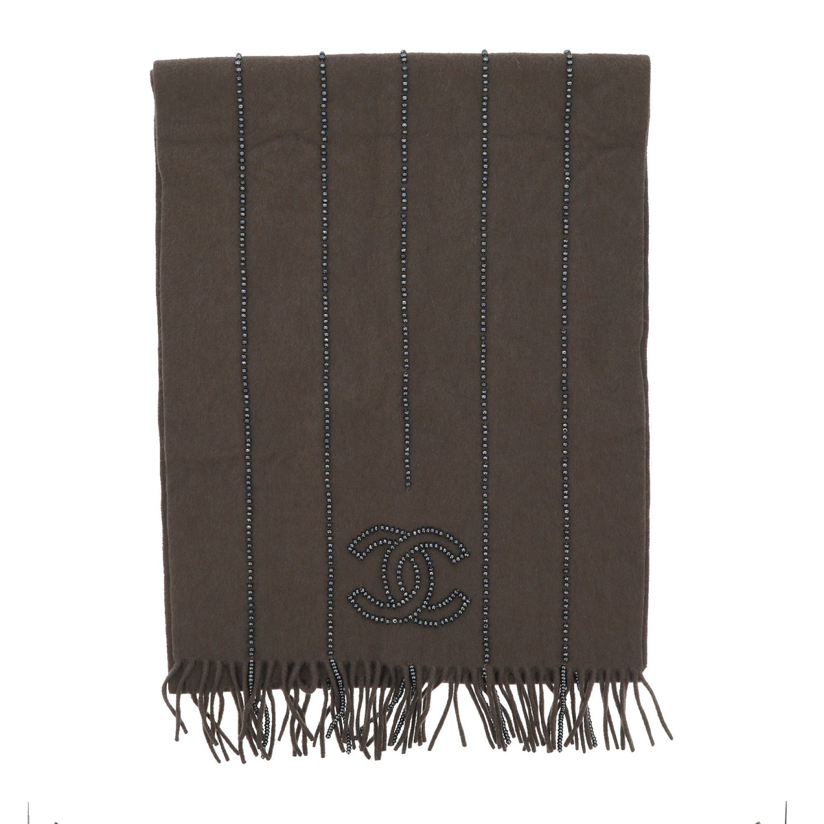 CHANEL Scarf in Grey Cachemire