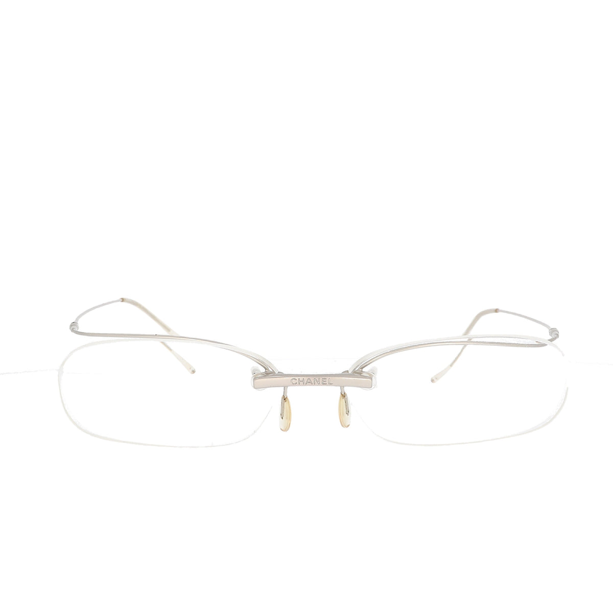 Top Quality Chanel Glasses in Silver Metal