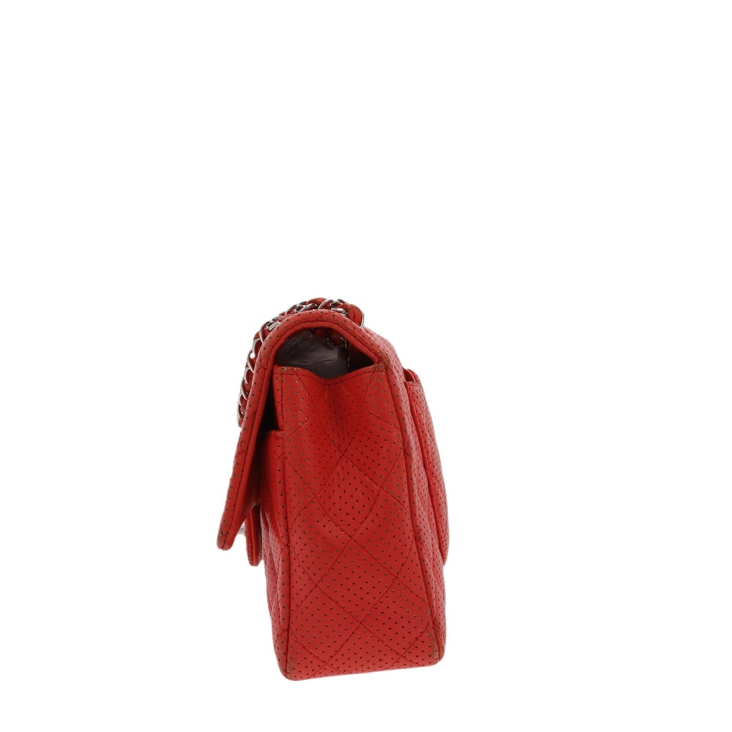 CHANEL Timeless/Classique Shoulder Bag in Red Leather