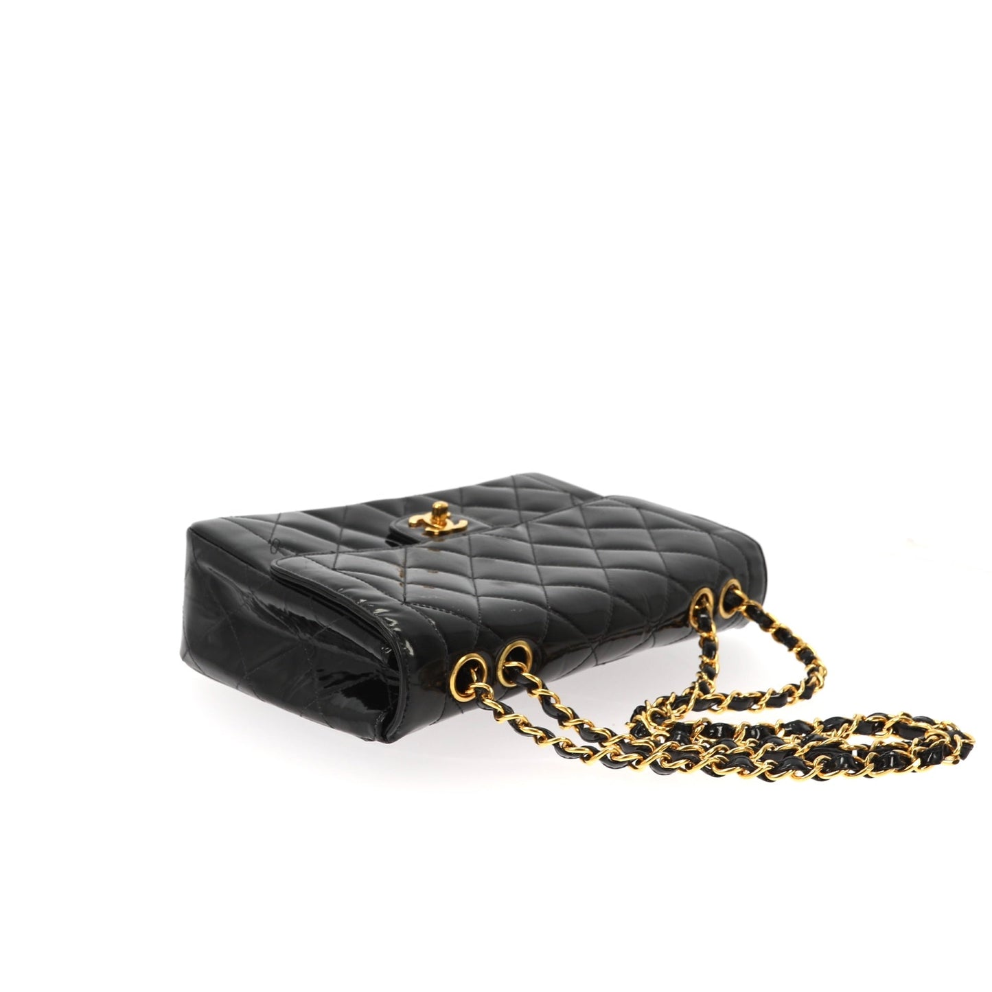 CHANEL Timeless/Classique Shoulder Bag in Black Patent