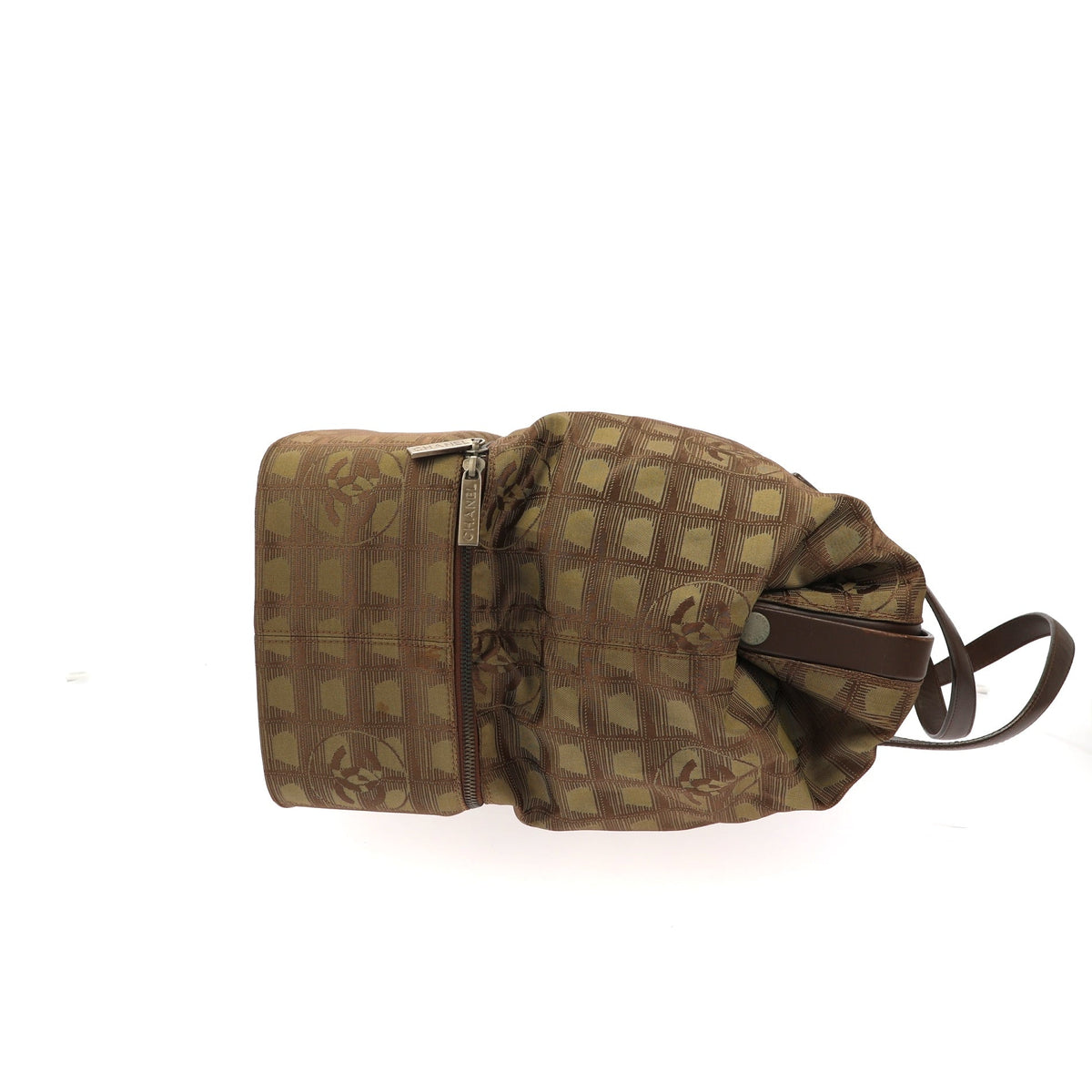 CHANEL Travel bag in Green Fabric
