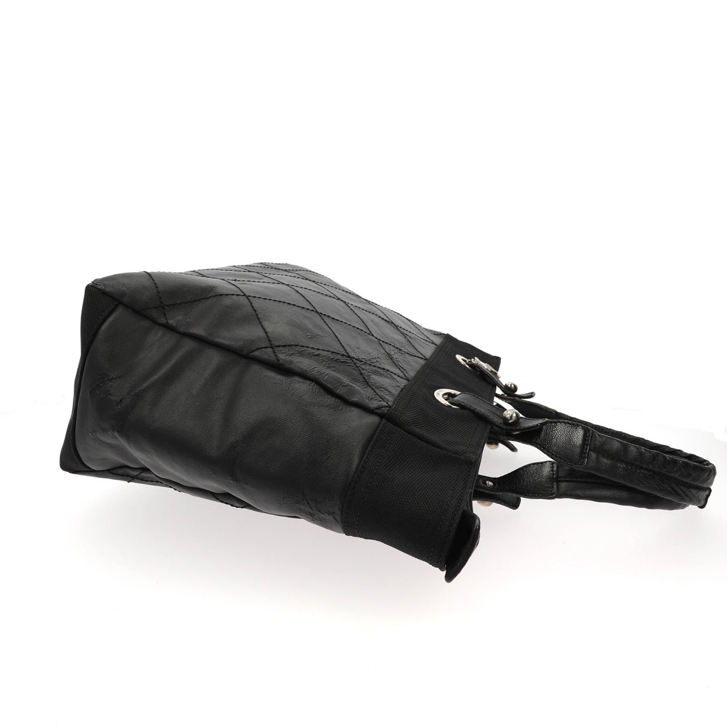 CHANEL Shoulder Bag in Black Fabric