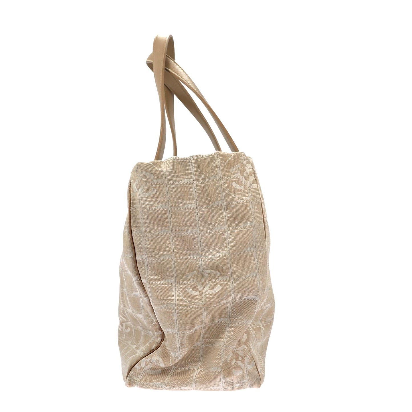 CHANEL Shoulder Bag in Beige Fabric