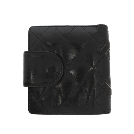 CHANEL Cambon Wallet in Black Leather