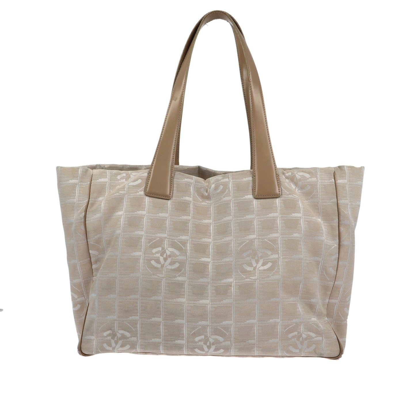 CHANEL Shoulder Bag in Beige Fabric