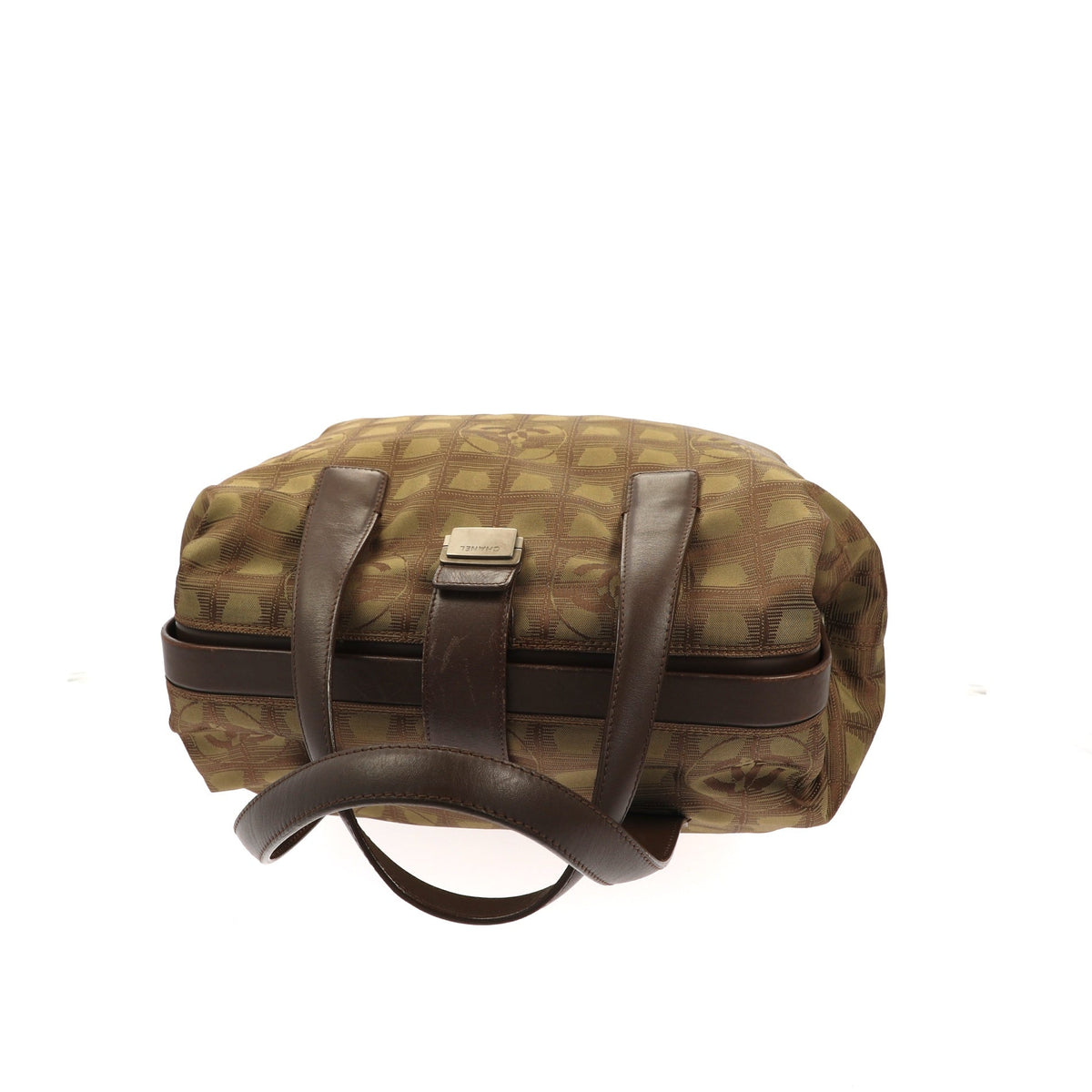 CHANEL Travel bag in Green Fabric