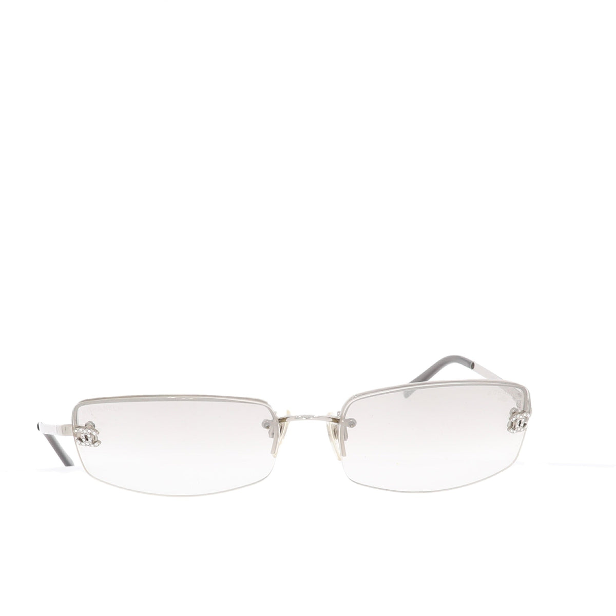 Top Quality Chanel Glasses in Silver Metal