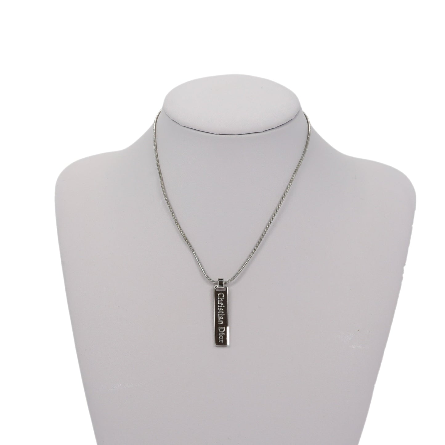 CHRISTIAN DIOR Necklace in Silver Metal